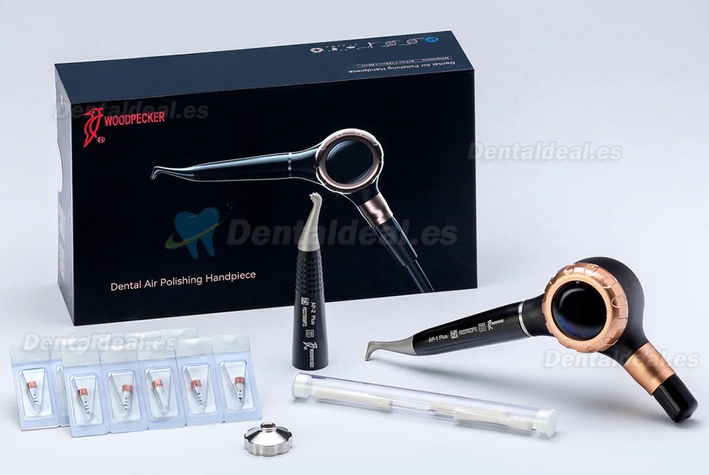 Woodpecker AP-H Plus Pulidor Dental por Aire para Profilaxis Supra y Subgingival Pieza de Mano